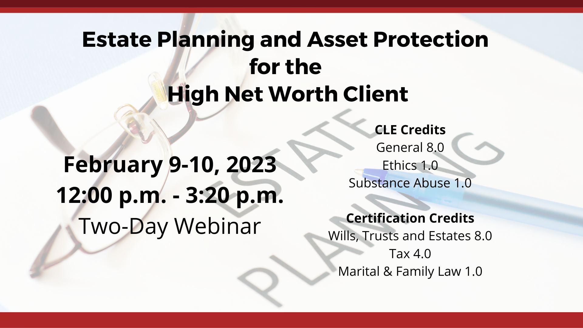 Estate Planning and Asset Protection for the High Net Worth Client