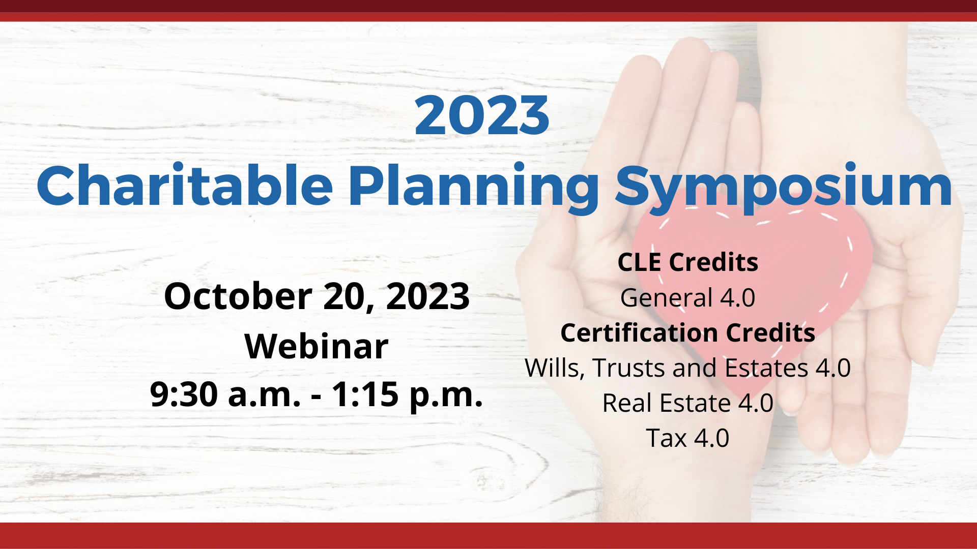 2023 Charitable Planning Symposium