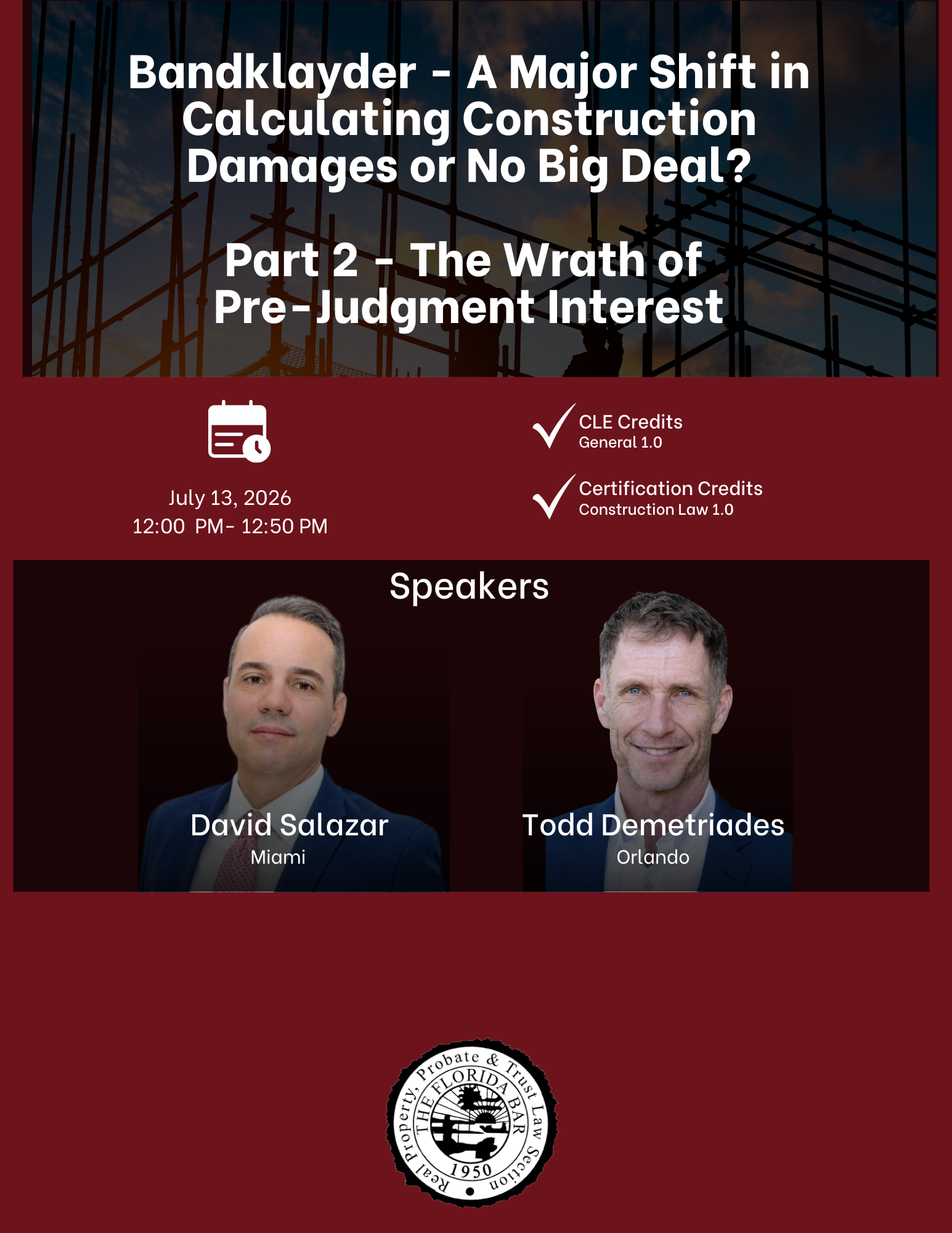 9915 Bandklayder: A Major Shift in Calculating Construction Damages or No Big Deal: Part 2 - The Wrath of Pre-Judgment Interest
